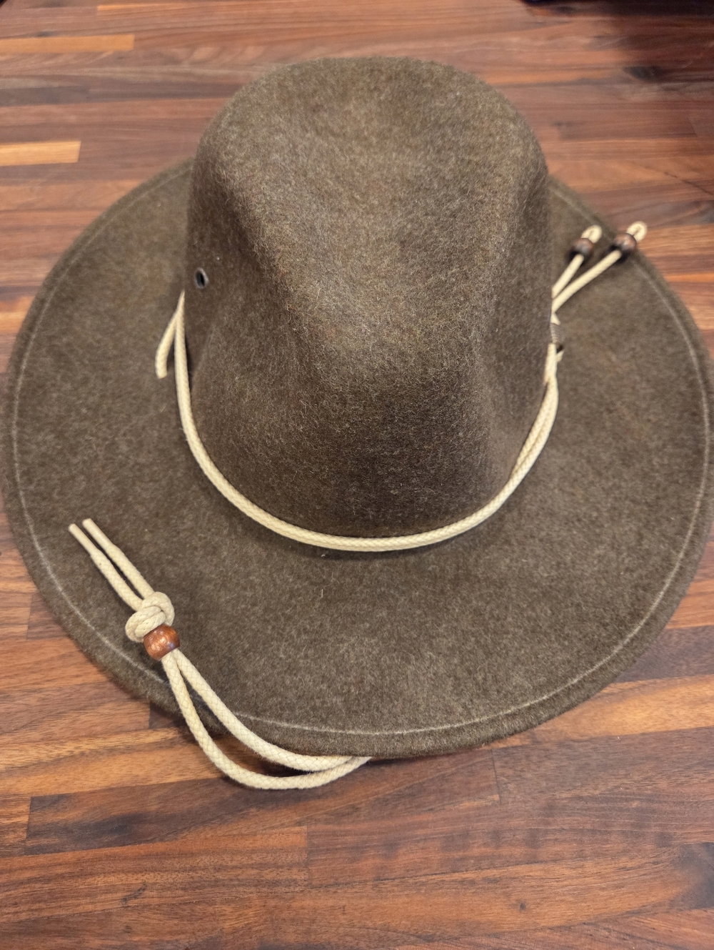 Dorfman Pacific 100% Wool Vintage Outback Hat Large
